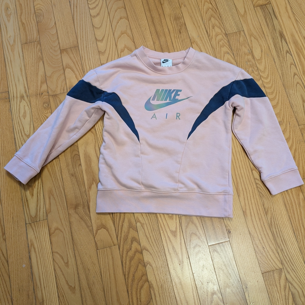 Nike Air Pink and Blue Sweatshirt